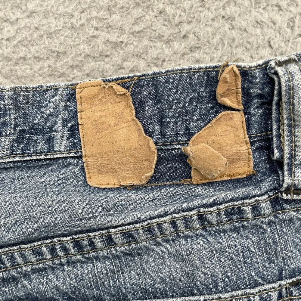 Express Jean Shorts Womens 32x4* Denim Y2K‎ Western Rodeo ButtonFly Cowboy 90s